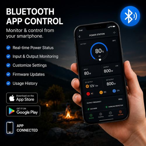 Binatone Portable Plug and Play Power Station Pro with Solar Charging Facility BPS-1800 - image 6