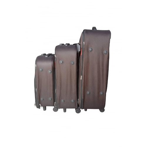product_image_name-Fashion-BROWN Trolley Travel/Luggage Bag -3Set-1