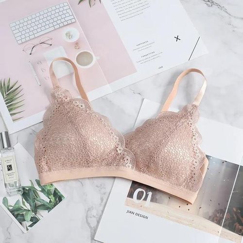 Generic Women Bralette Lace Sexy Lingerie No Wire Bra Small Bust Push Up Bra  Triangle Cup Bras Cute Teen Girls Thin Comfort Underwear