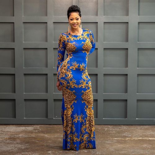 Fashion African Dresses For Women Elegant Ladies Evening Ankara