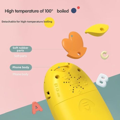 product_image_name-Digabi-Baby Mobile Phone Toy, Musical Phone Toy, Early Education Learning Machine, Safe Phone Music Device, Infant Gift for Christmas And Halloween - Pink-4