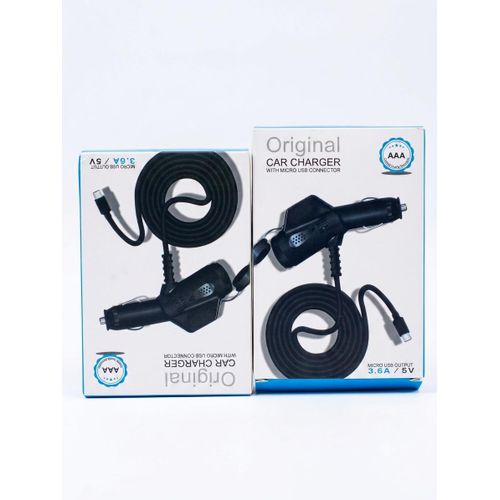 Generic Original 3.6A Heavy-Duty Car Charger with Built-in Micro USB Cable - image 2