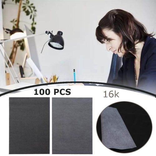 100 Pcs Carbon Paper Transfer Copy Sheets Graphite Tracing A4 for Wood  Canvas Art