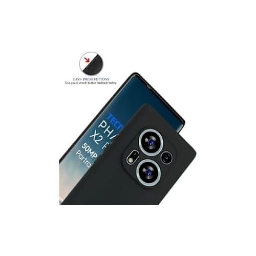 product_image_name-Generic-Silicone Tpu Phone Case For Tecno Phantom X2 Pro Pouch - Black-2