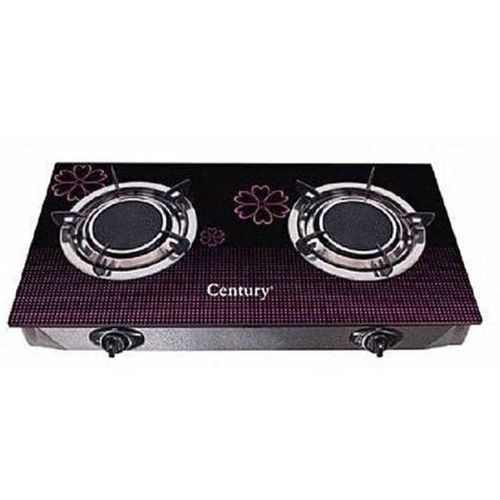 Generic Century Glass Thick Table Top Double Burner WITH Auto Ignition