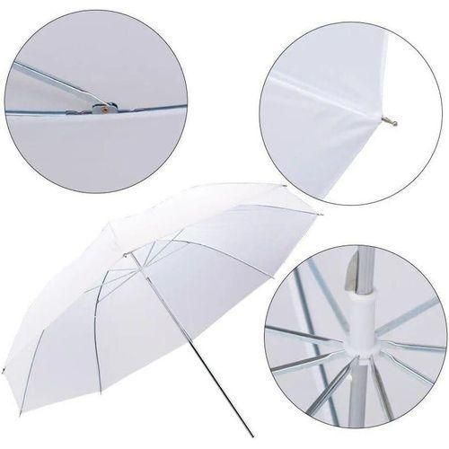 Generic 33-Inch White Translucent Soft Umbrella for Studio Photography Lighting – Soft, Even Illumination, High Light Transmission, Versatile Control