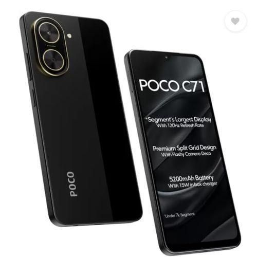 【新品】POCO C71 Black（4GB RAM / 128GB ROM） Xiaomi Poco C71 4G 128GB ROM 4GB RAM Dual SIM GSM Unlocked