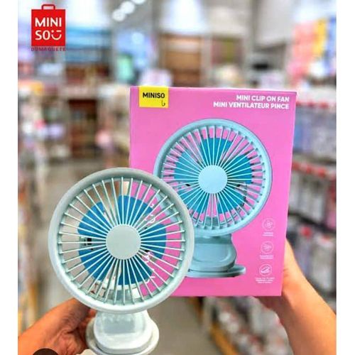 product_image_name-Miniso-1200mAh Mini Clip on Fan (Blue)-1