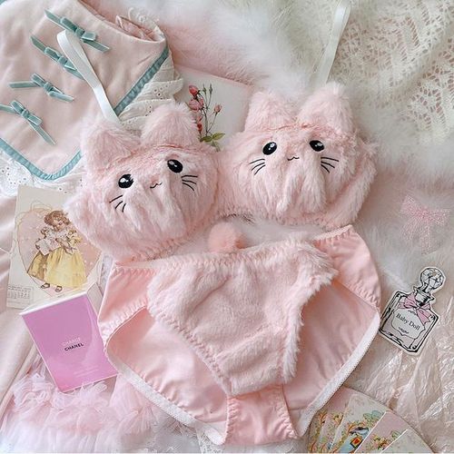 Japanese Style Sweet Cute Bra & Panties Set lolita Underwear Sleep