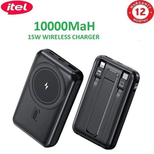 itel 10000mAh Wireless Power Bank