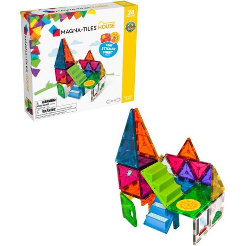product_image_name-Magna Tiles-House 28-Piece Magnetic Construction Set-2