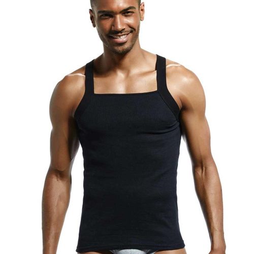 Men's Shape u Workout Bodybuiding Cotton Tank top -Activewear Tops for men