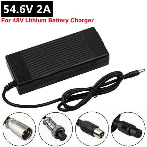 Chargeur 48V - 54.6V / 2A (connecteur GX16-3p)