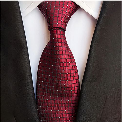 Fashion Men's Classic Multi Color Check Neck Tie - image 2
