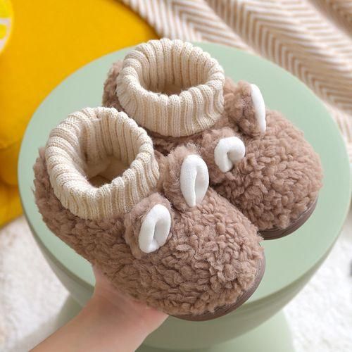 Kids warm slippers store
