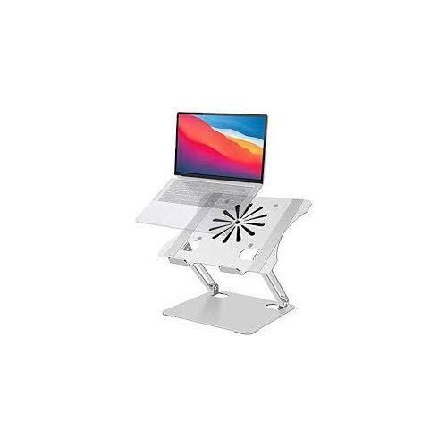 product_image_name-Generic-Adjustable Aluminum Alloy Laptop Stand With Cooling Fan Foldable Non-Slip Laptop Holder Compatible With 10-17.3 Inch Laptop-1
