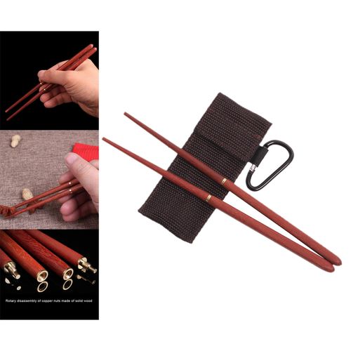 Generic 1 Paar Outdoor Collapsible Chopsticks Tableware Practical