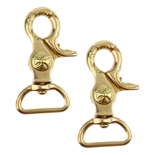 Brass Keyring Bag Clasps Lobster Swivel Trigger Clip Snap Hook Keychain  Findings