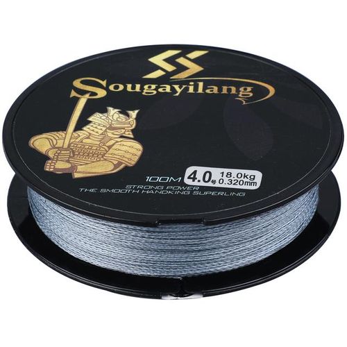 Generic Sougayilang High Quality 4 Colors 100m Pe Braided Fishing Line 4  Strands Fishing Line Smooth Braided Monofilament Fishing Line