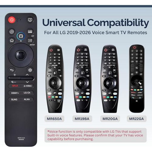 product_image_name-LG-Original Smart Replacement AI Magic Remote Control for All Series: OLED, QNED, UHD, LED, LCD (MR25GA-With Voice Command)-2