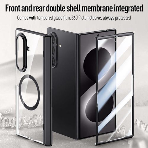 Generic Z fold 8 ultra Hinge protective magnetic MagSafe Case with built-in screen protector