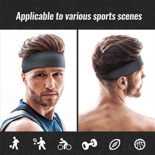 Sports Headbands for Men and Women (4 Pack) - Lightweight Sweat Band  Moisture Wicking Workout Sweatbands for Running, Cross Training, Yoga and  Bike,Unisex Hairband- NO Slip Sport Sweatbands : : Clothing, Shoes