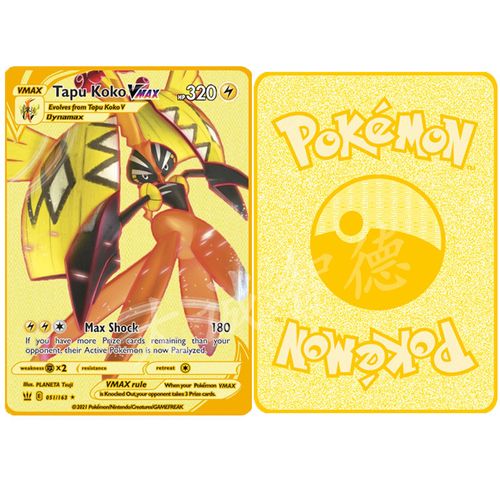 Generic POKEMON CARD Vmax English Gold Card Victini Tapu Blaziken