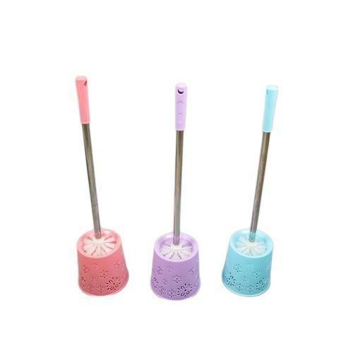 Generic Toilet Brush With Base Holder- 3 Pieces - image 2