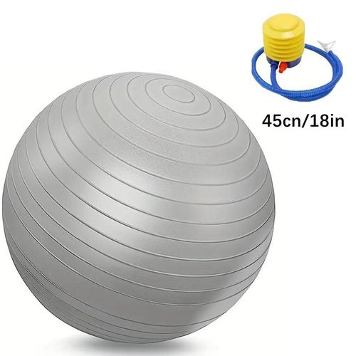 Generic Exercise Ball Yoga Ball in Multiple Sizes for Workout Pregnancy Stability Anti Burst Swiss Balance Ball w Quick Pump Grey45cm GRAY Jumia Nigeria
