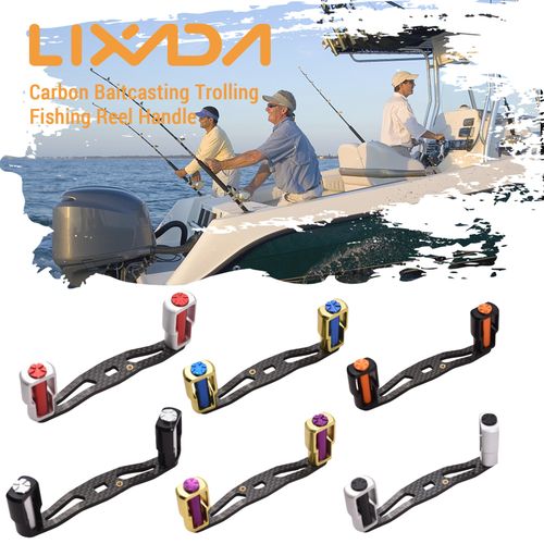 LIXADA Carbon Baitcasting Trolling Reel Handle Left Right Ultralight  Fishing Reel Crank