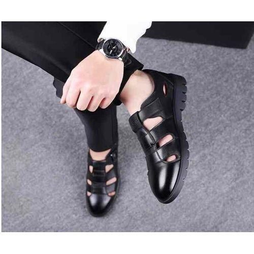 product_image_name-Banagat-Men's Palm Comfortable Soft Sole Half Open Casual Sandals Shoes Black-4