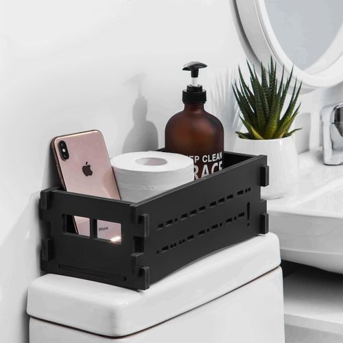 AOJEZOR Toilet Paper Storage,Small Bathroom Storage for Half