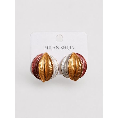 MILAN SHIJIA Elegant leaf shape earrings