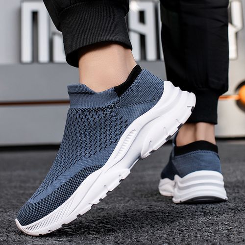 Flangesio High Quality Socks Sneakers Men Slip On Sports Shoes