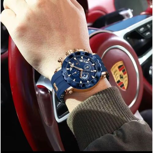 POEDAGAR Precise 30 ATM Deep Waterproof Automatic Mechanical Movement Classic Wrist Watch For Men - image 2