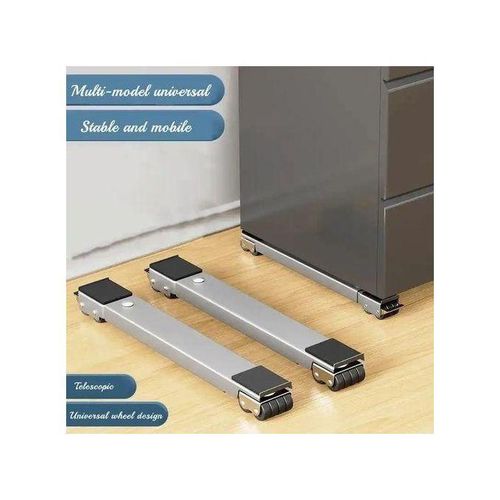 Generic Adjustables Washing Machine AND Fridge Base Stand with Moveable Wheels