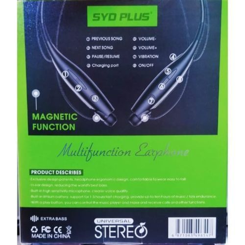 product_image_name-Generic-NEW SYD PLUS Wireless Bluetooth Neckband Earphone-3