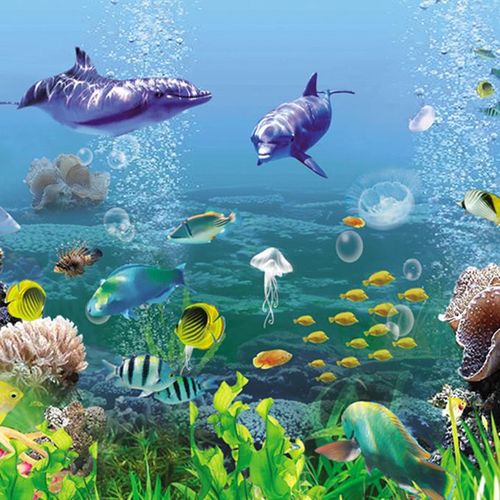 Forest Tank Aquarium Poster, Aquarium Background Picture, Fish