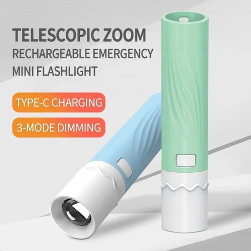 Taigexin Rechargeable mini led portable flash Torch light TGX 8106 green