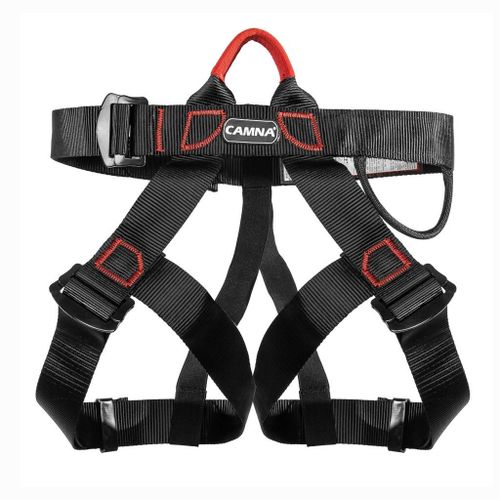 Generic Half Body Harness Safety Rock Climbing Outdoor Fall Protection  Black