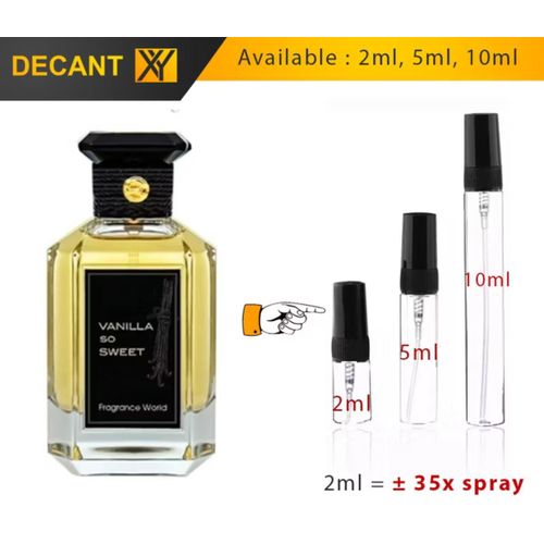 product_image_name-Generic-Fragrance World Vanilla So Sweet Unisex EDP Perfume Decant – 2ml / 5ml / 10ml Spray-1