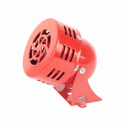 12V mini siren, 95dB, red, MS190L, 00262