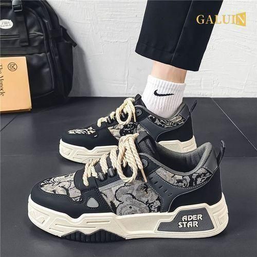 GALUIN 2025 New Men's Trendy Board Shoes-Black And White - image 7