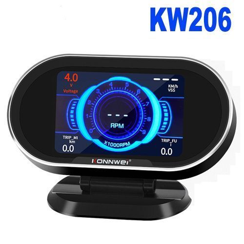 Konnwei Computer Auto Car Digital Computer Display OBD 2 Scanner Fu-el  Consumption Water Temperature Gauge Speedometer