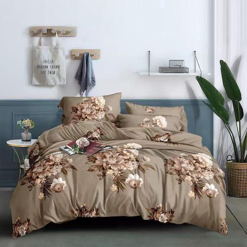 Generic Purple 4/6 Duvet Set with 2 Pillow cases and bed sheet