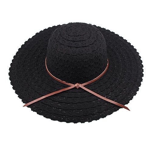 Fashion (L 58-60cm) Summer Hat For Women Beach Sun Hats Foldable
