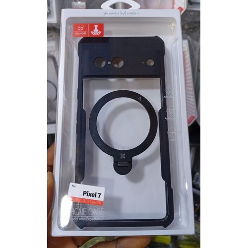 product_image_name-Xundd-Magnetic Ring Phone Case for Google Pixel 7 – Shockproof Slim Cover (Black)-1