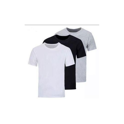 product_image_name-Fashion-Unisex Plain Round Neck Polo Shirt-1