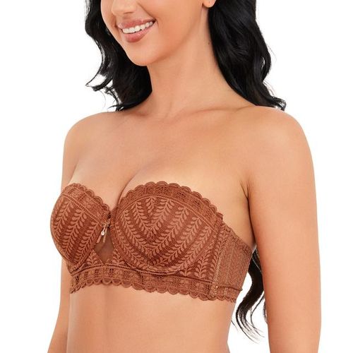 Generic Wingslove Womens Push Up Strapless Bra Sexy Lace Underwire