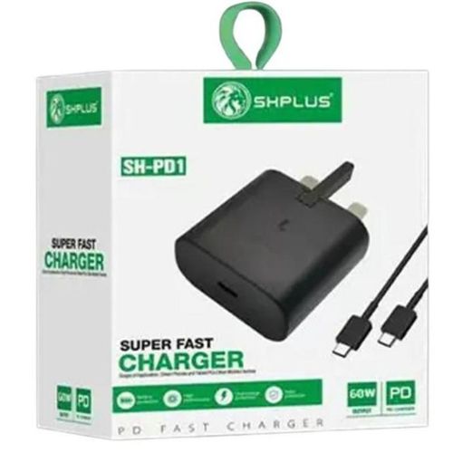 SHPLUS 60Watts Type-C To C Super Fast Charger